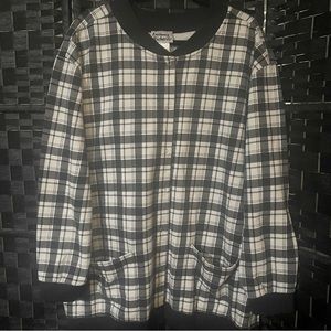 Anthony Richards plaid varsity style jacket 2x 2xl coat
